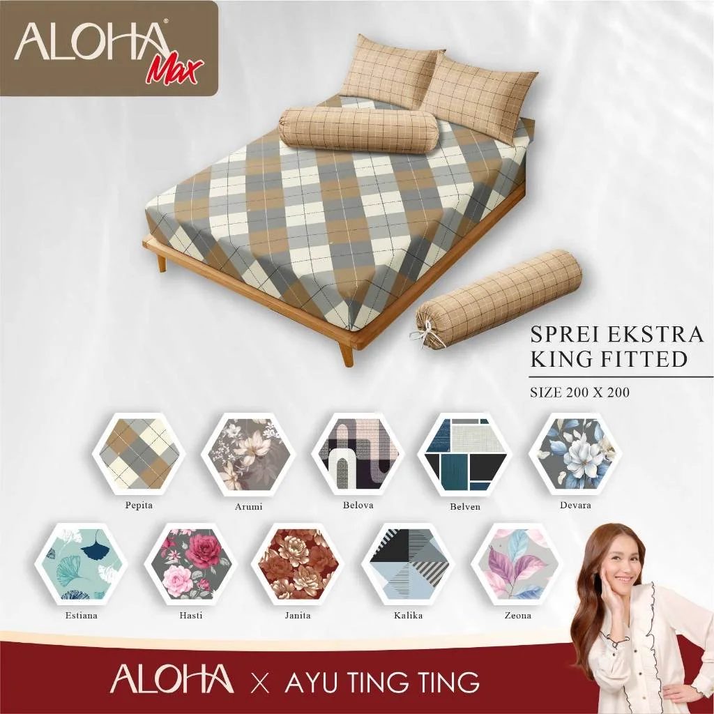 Aloha Max x Ayu Ting Ting — Sprei Extra King