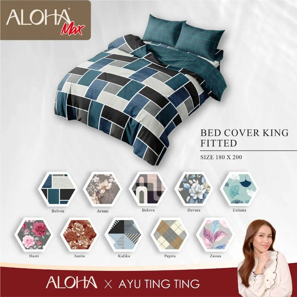 Aloha Max x Ayu Ting Ting — Bed Cover Set King