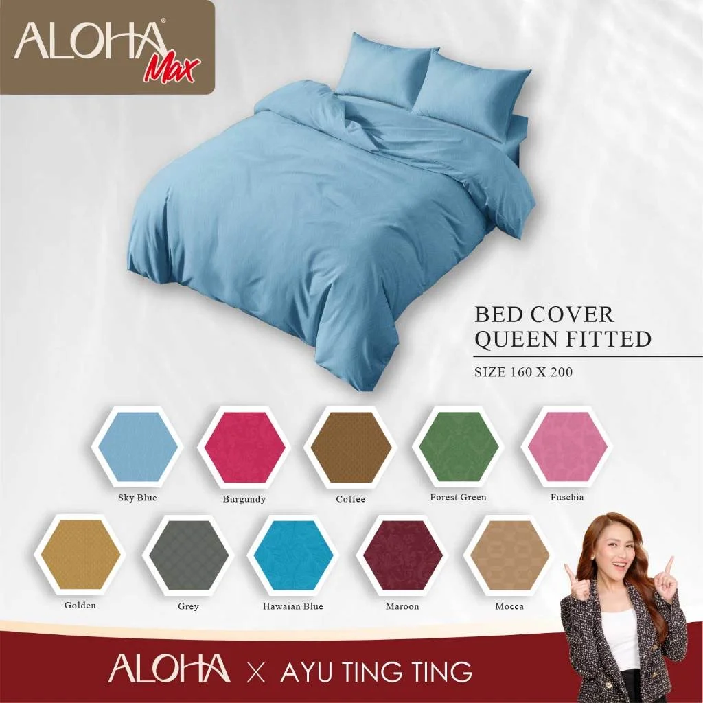 Aloha Max x Ayu Ting Ting — Bed Cover Set Queen