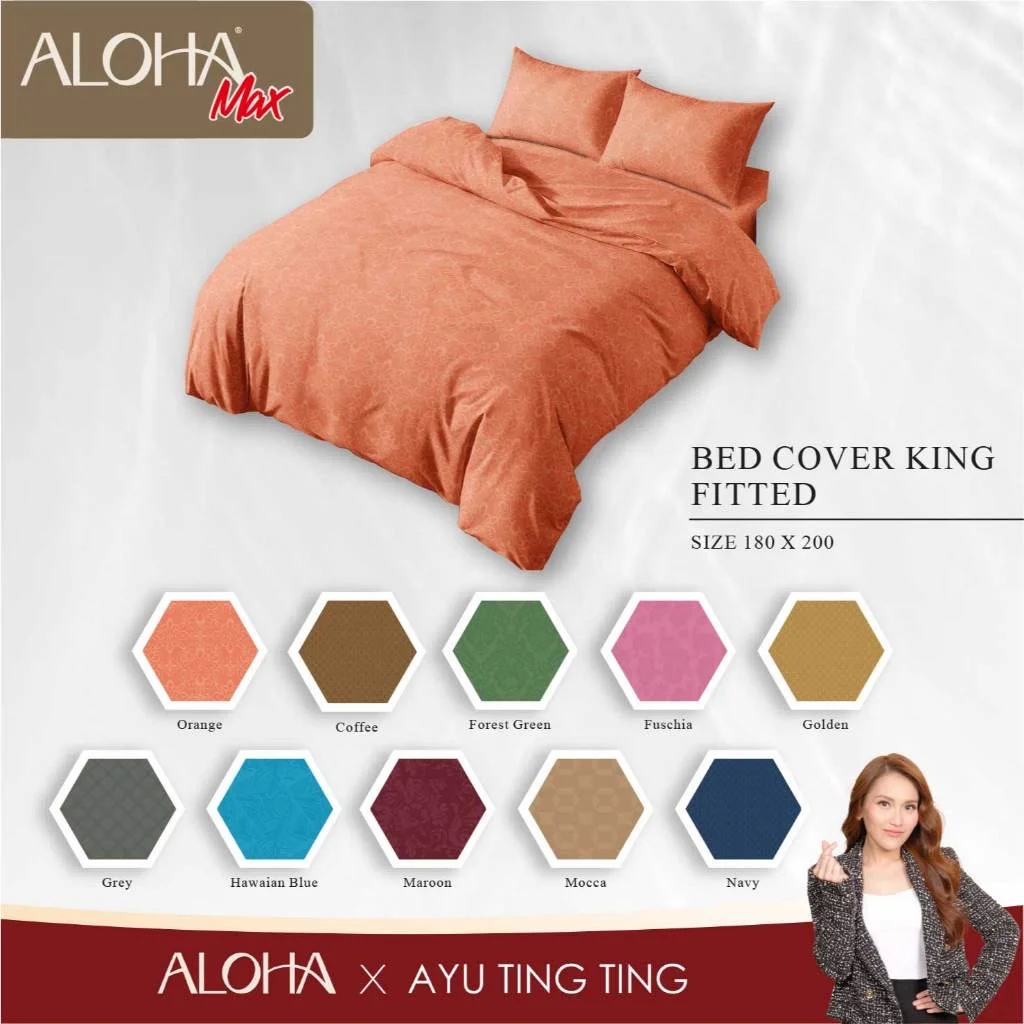 Aloha Max x Ayu Ting Ting — Bed Cover Set King
